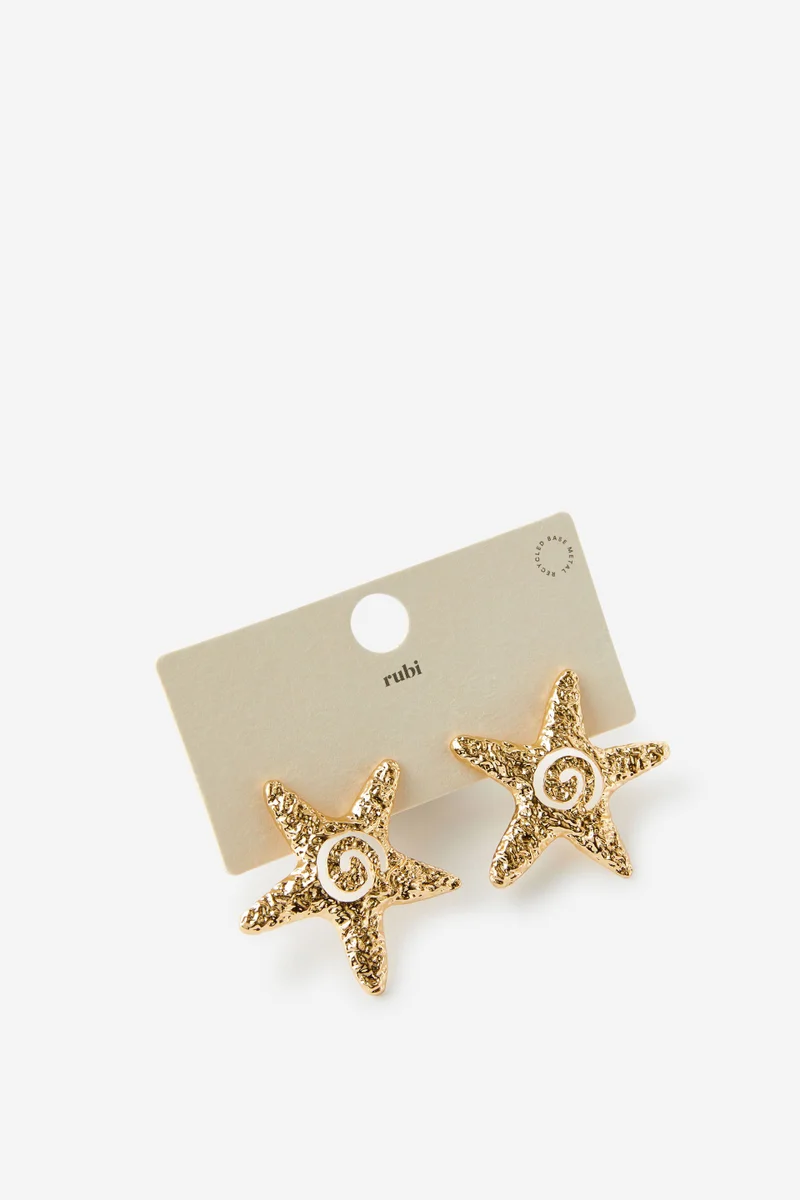 روبي Mid Charm Earring